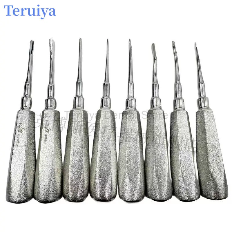 High-Quality Bulls Dental Luxating Elevators | 8-Piece Stainless Steel Extraction Kit with Included Extraction Knife