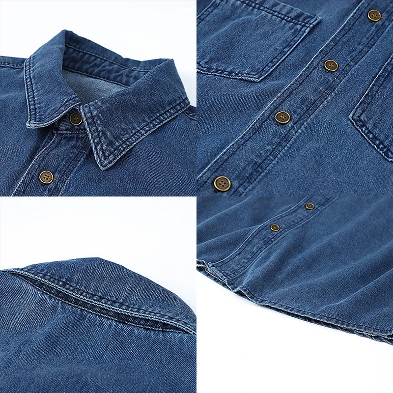 Rimocy Ol Office Denim Shirt for Women Summer 2023 Turn Down Collar Short Sleeve Blouse Woman Fashion Button Up Jean Jacket