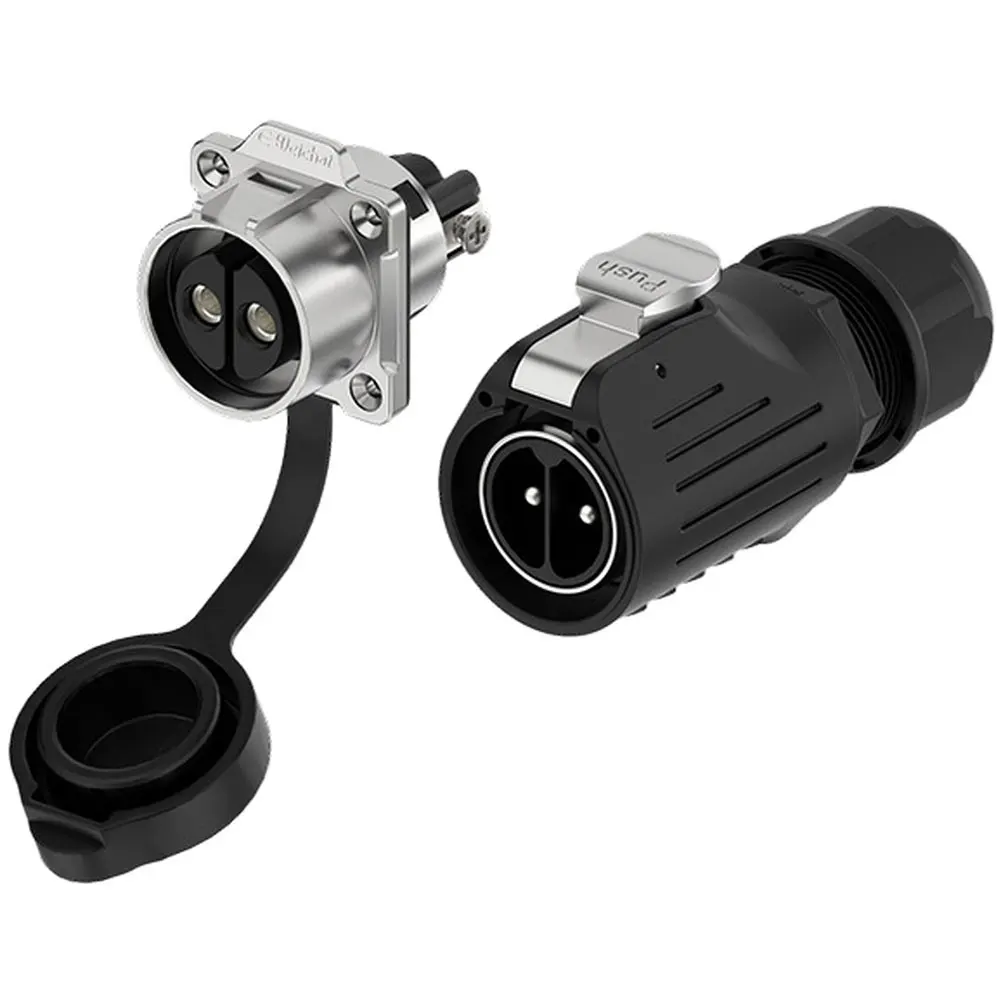 50A Waterproof LP28 Aviation Circular Connector 2P3P with Quick Plugging for High Current Industrial Applications