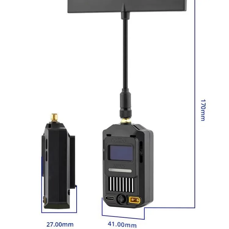 Bandit Nano Errs cabezal de alta frecuencia 915MHz receptor modelo de baja potencia avión transversal Control remoto NANO