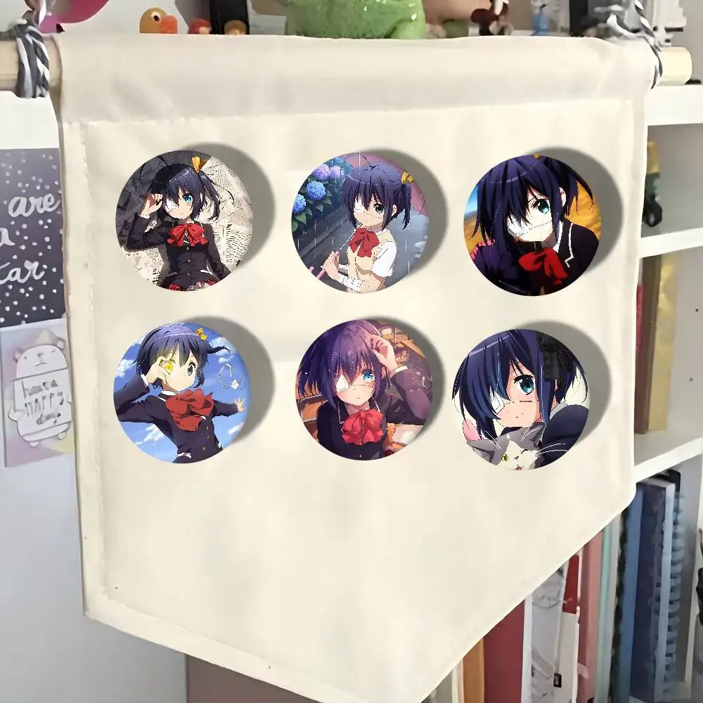 Chuunibyou RikkaS Takanashi Cell nuevos broches botón suave Pin divertido tonto Gnarpy en un monopatín Meme insignia colección regalos