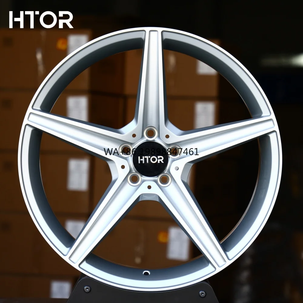 

HTOR Racing Wheels 16 17 18 19 20 Inch Brushed Alloy Wheels 5 Spoke Car Rims 4X100 5X100 5X114.3 M-X5 Forged Wheels