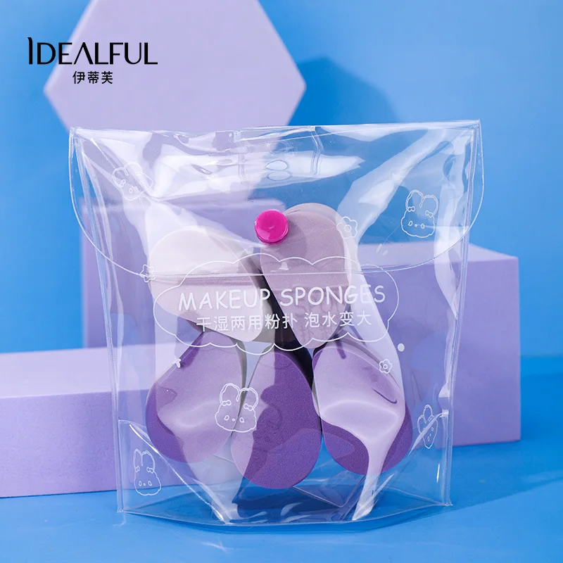 10-teiliges multifunktionales Beauty-Ei-Set mit trockenem und nassem Luftkissen mit doppeltem Verwendungszweck, Puderquaste, Make-up-Schwamm, dreiteilige Einstellung