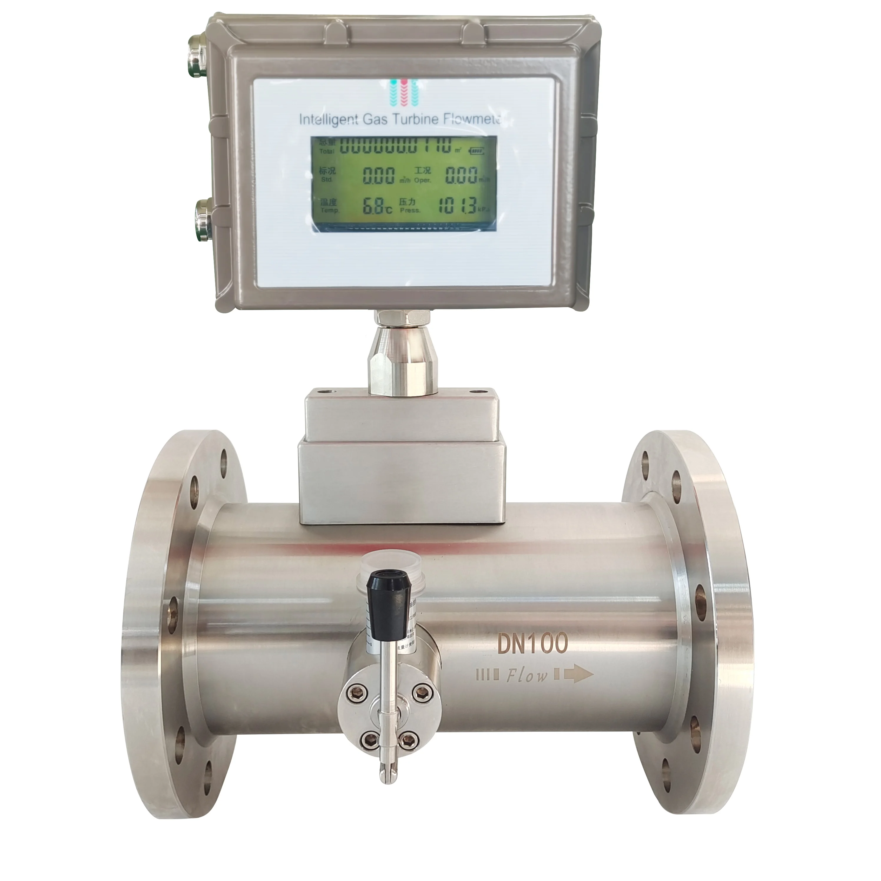 

Stainless Steel Turbine Flow Meter Customized OEM Liter for Gas