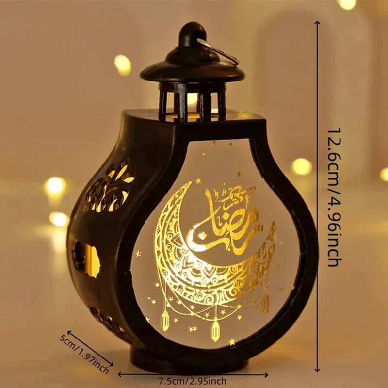 LED Lantern Light Eid Mubarak Candle Holder Light Ramadan Decorations Islamic Muslim Party Decor Ramadan Kareem EID Al Adha Gift