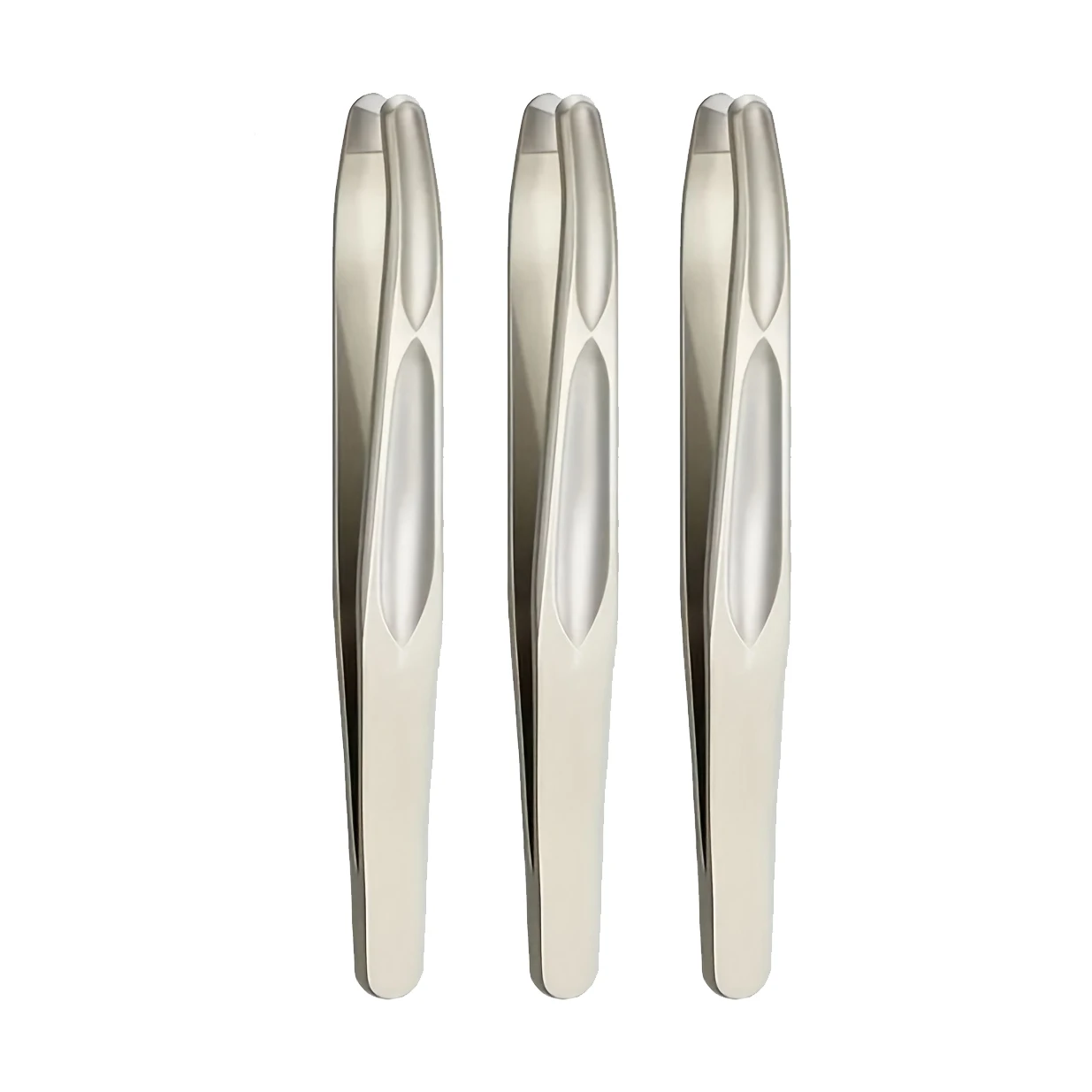 Premium pincet met ronde kop voor wenkbrauwen en gezichtsontharing Naadloze clips Kort haar Precisie baardclip