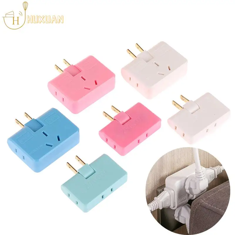 3 In 1 Extension US Plug Electrical Adapter 180 Degree Rotation Socket Converter 2500W Mobile Phone Charging Converter Socket