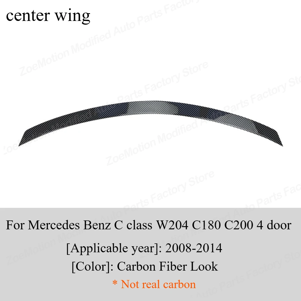 Achterklepspoiler, top wing, lip, ducktail, bodykit, tuning auto-onderdelen voor Mercedes Benz C-Klasse W204 C180 C200 2008-2014
