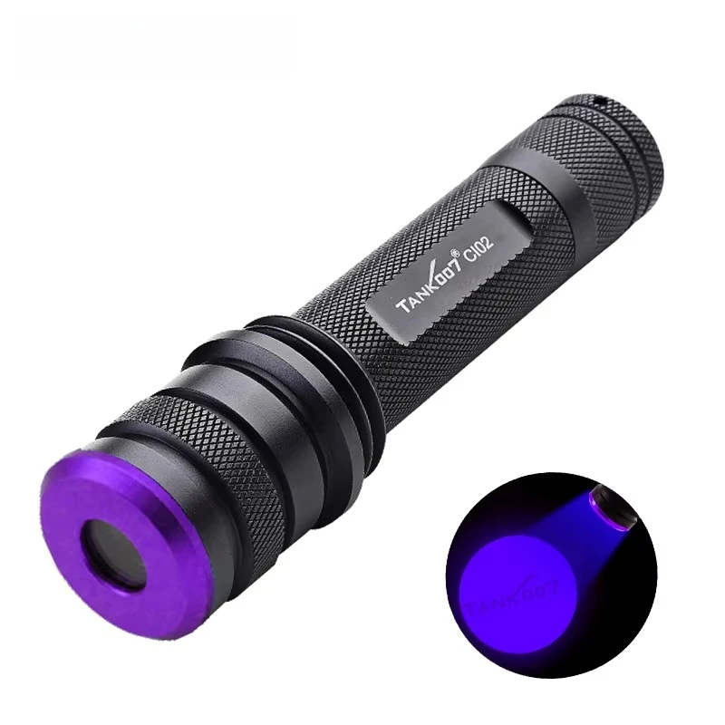 

Tank007 Criminal Investigation Torch BlackLight Flashlight Powerful 395nm UV LED Flashlight Fingerprint Inspect Flashlight