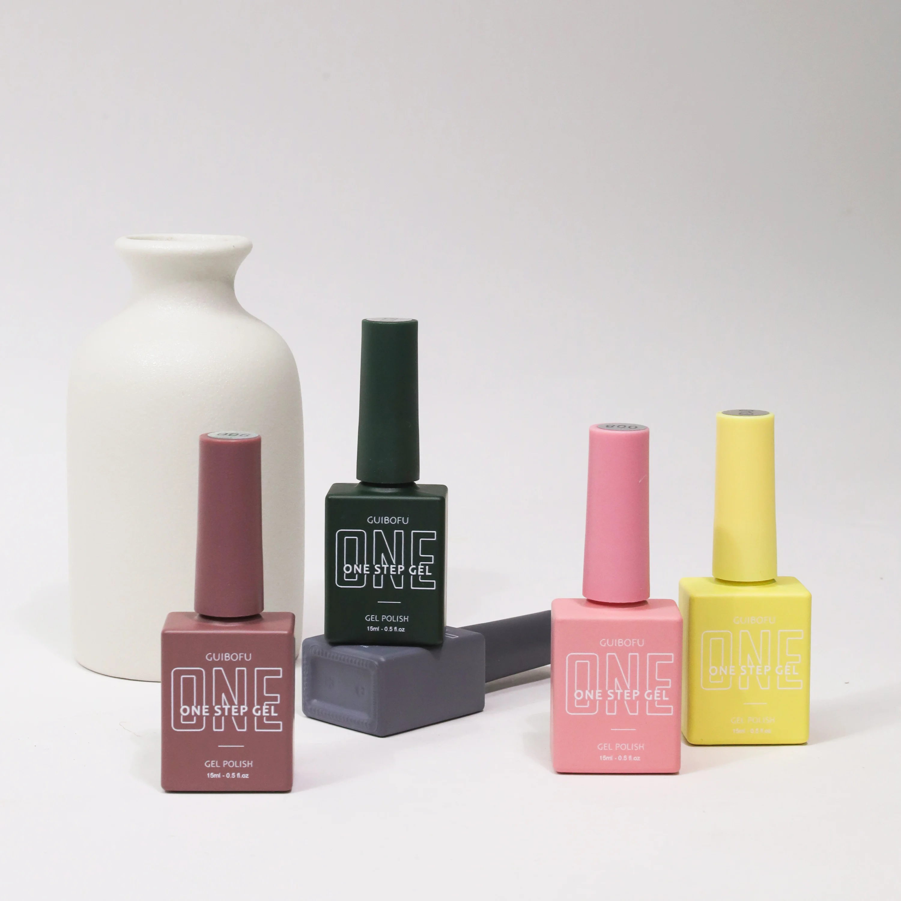 3in1 Gel One Step Gel (ไม่จําเป็นต้องทับหน้าและเสื้อพื้นฐาน) 27 สี Series 15ml เจลเล็บชุด Fall Shine Finish กึ่งถาวร