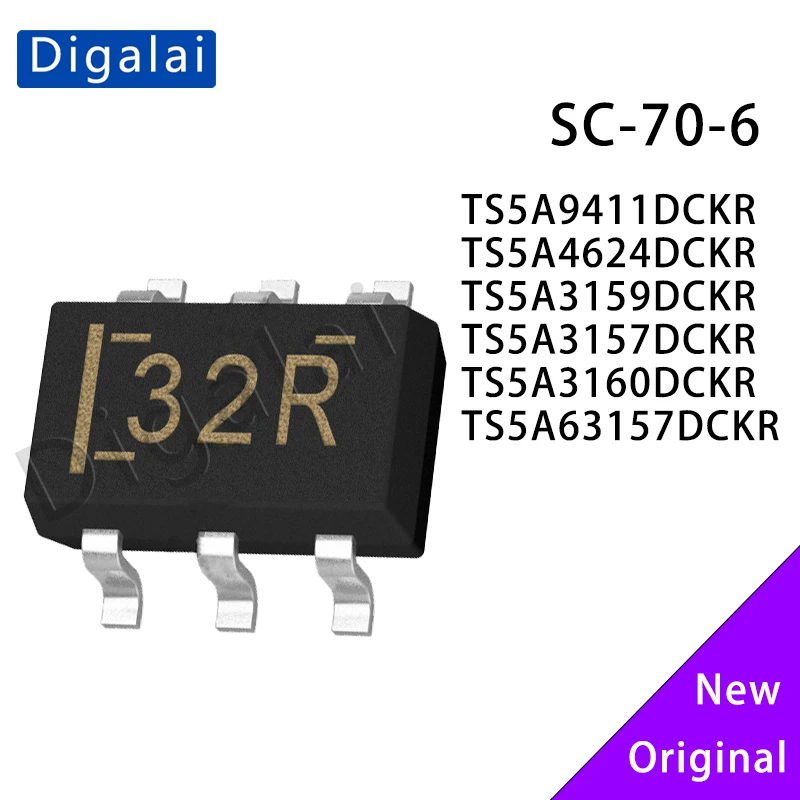 

10-Pack TS5A9411DCKR TS5A3157DCKR Analog-to-Digital Conversion Chips 4624 3159 3160 63157 SC-70-6 Original New Electronics Compo