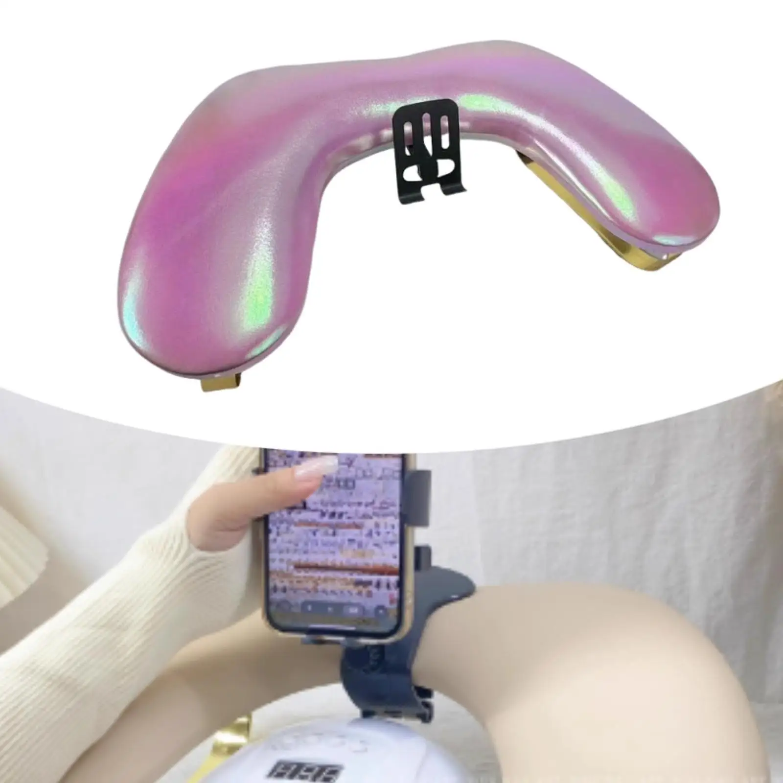 

Подушка для дизайна ногтей с держателем для телефона, маникюрный инструмент, настольная станция для ногтей, удобная подушка для рук для женщин, праздничный подарок