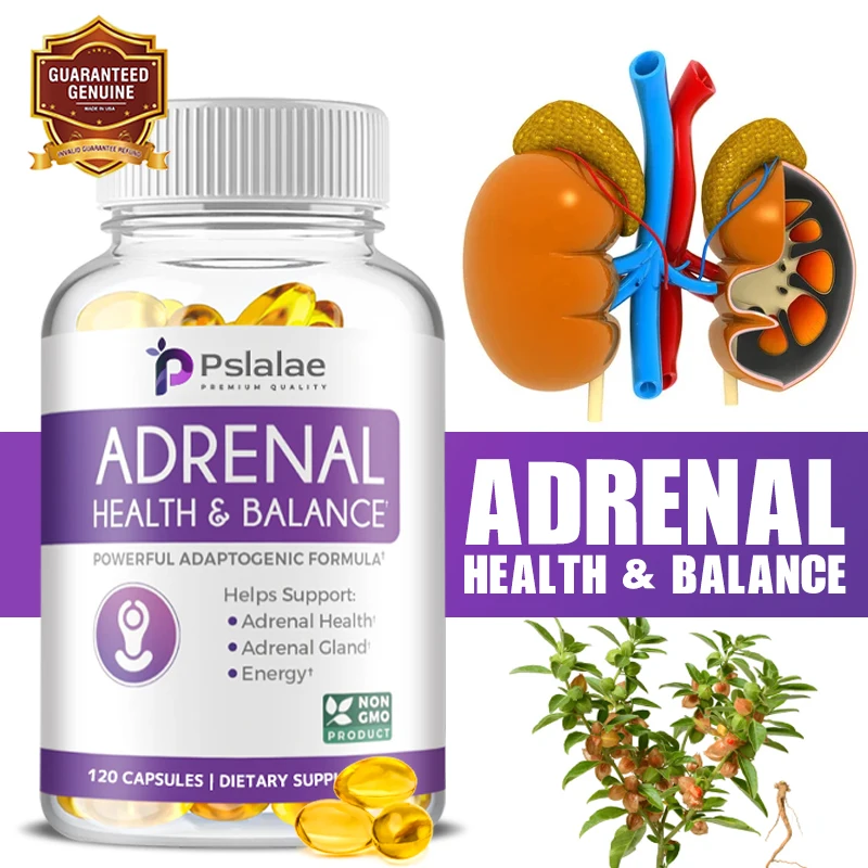 

Adrenal Health & Balance - Supports Healthy Adrenal Function, Immune System, Stress Management, Fatigue, and Metabolism