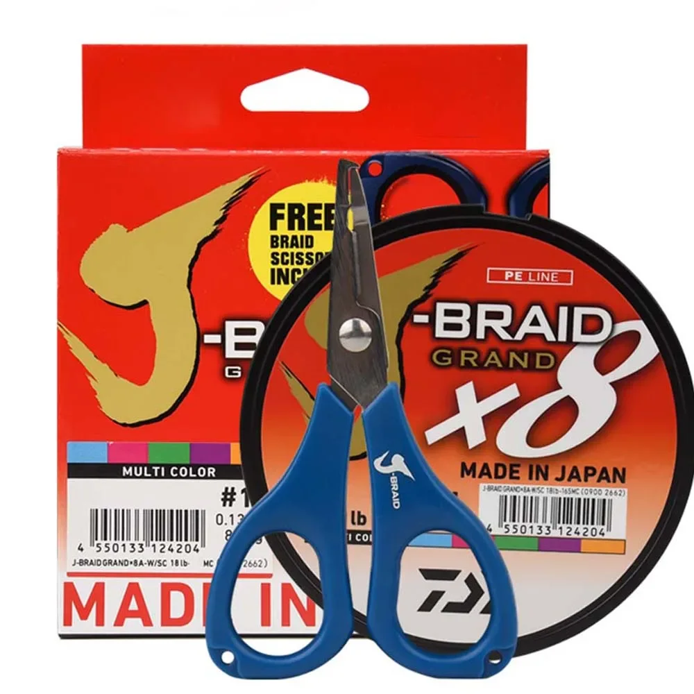 

Original X8 Braided DAIWAJ-BRAID GRAND 8 stands Fishing Line Japan Monofilament PE Free Braid Scissors Lure Pesca Carp 300m