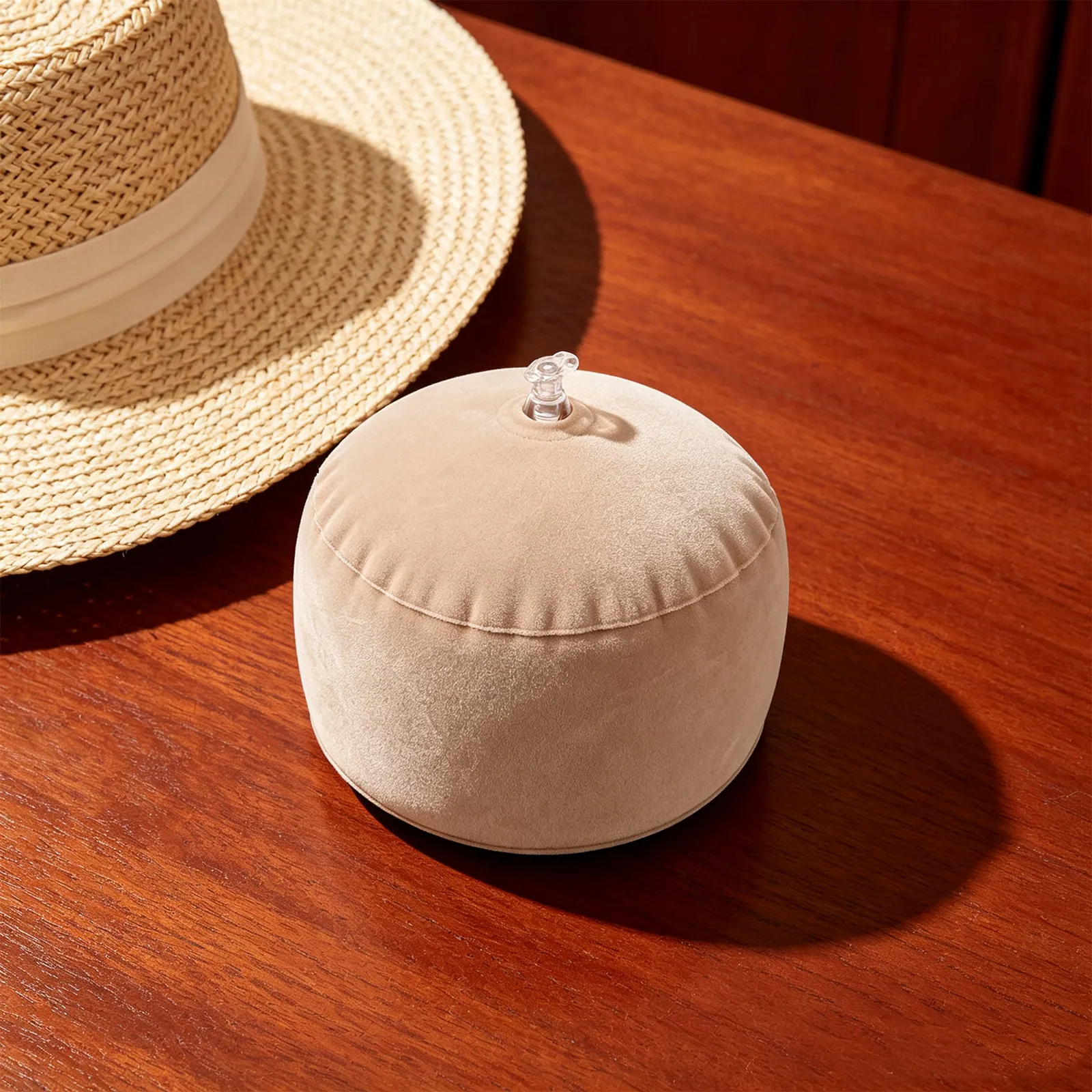 2Pcs Inflatable Hat Display Stand Portable Baseball Cap Shaper Dome Stand Tabletop Holder for Storage Travel Use