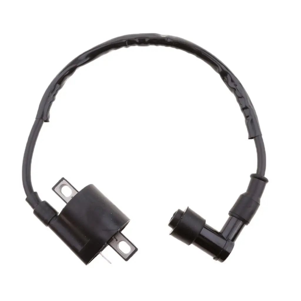 ATV Ignition Coil High Efficiency Black Moto Ignition Cable Replacement for Yamaha YFM200 Moto-4 1985-1989