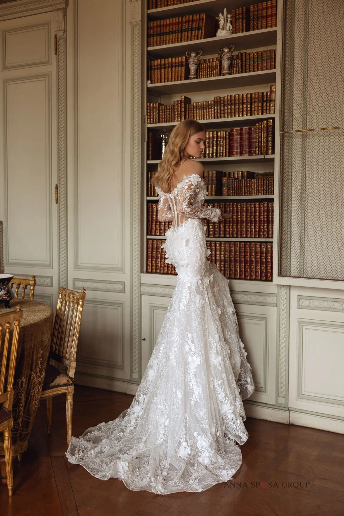 Свадебное платье Русалка Кружева с длинным рукавом Белый корсет Vestido De Novia Elegante 2025 Vintage Vestidos Alta Costura Robe De Mariage