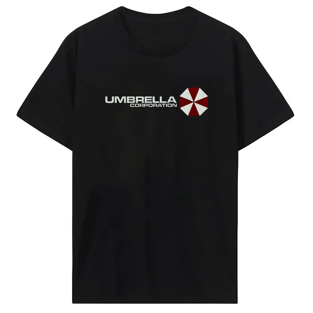 

Men Umbrella Corp Corporations Video Game T-Shirt Pharmaceuticals Corporation 100% Cotton Tees Short Sleeve T Shirt Men Clothing