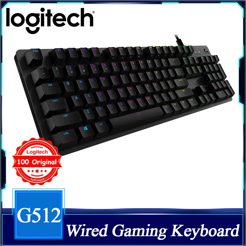 Игровая клавиатура Logitech G512 из углеродного волокна LIGHTSYNC с RGB-подсветкой Игровая клавиатура Logitech G512 из углеродного волокна LIGHTSYNC с RGB-подсветкой