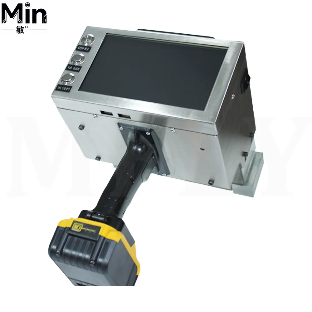 120x30mm Handheld Touch Screen Dot Peen Marking Machine VIN Number Marker with Electromagnet