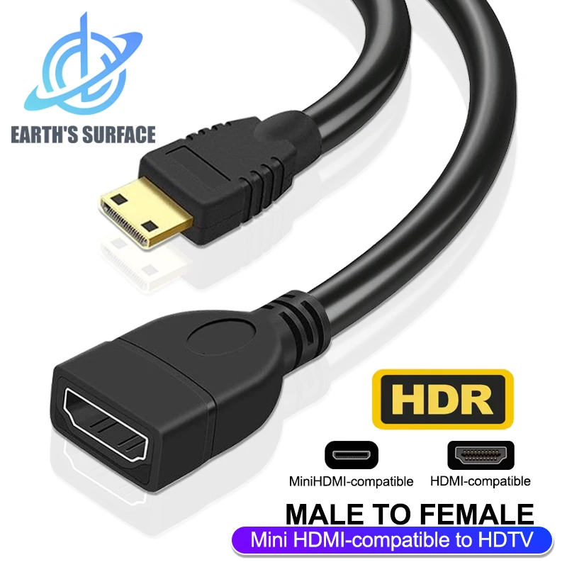 �y�Z�[�����zMini HDMI �݊� - HDMI �݊��P�[�u�� Mini HDTV �I�X - HDMI �݊����X �A�_�v�^�[ �R���o�[�^�[ �P�[�u�� ���b�v�g�b�v DSLR �p