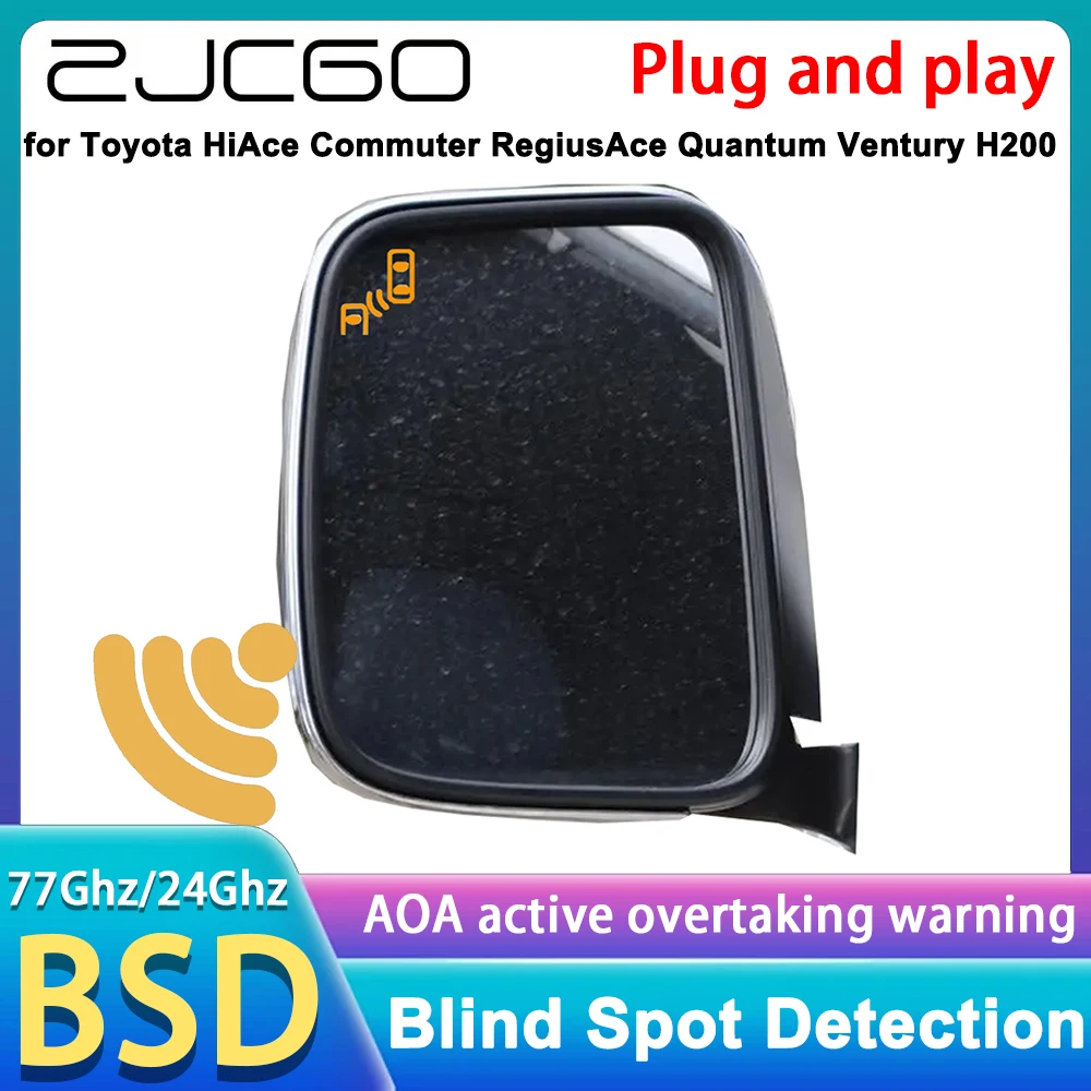 for Toyota HiAce Commuter RegiusAce Quantum Ventury H200 2004-2019 Rear Cross Traffic Alert Blind Spot Monitor Assist Detection