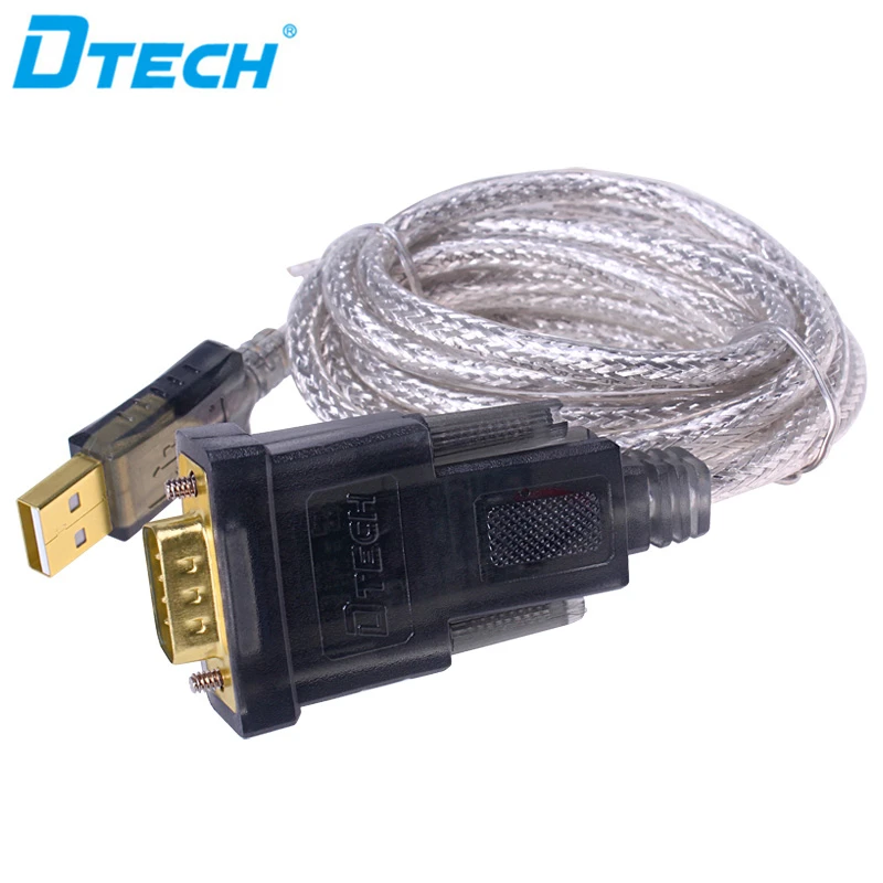 DTECH OEM/ODM  USB to DB9 Rs232 Serial Convertor Cable 1.8m