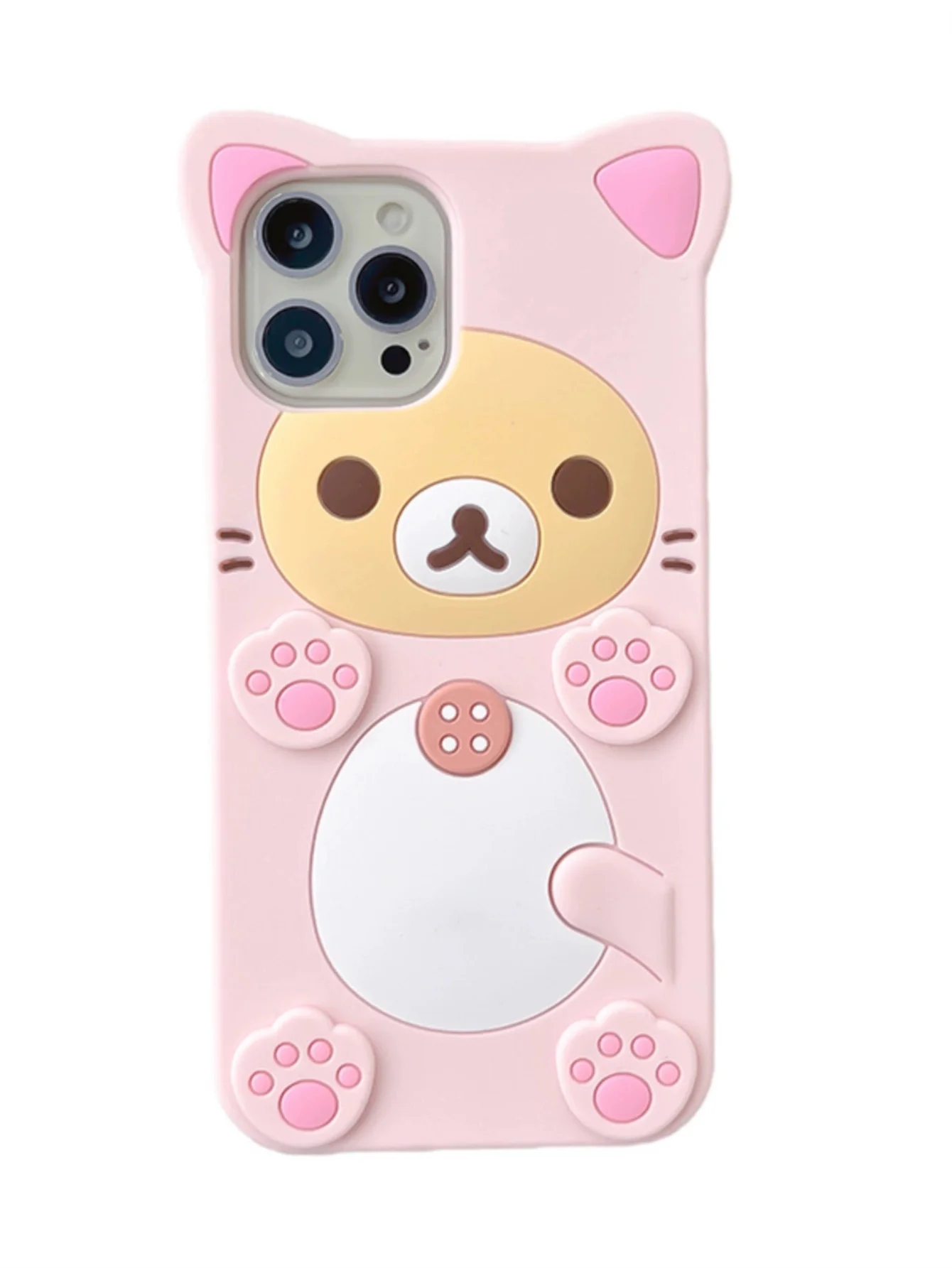 Cute Cartoon Teddy Bear Suitable For 14 Phone Cases iPhone 13 Pro Max 12 Silicone 15 12 Pro Full Package 11 Fall Protection Case