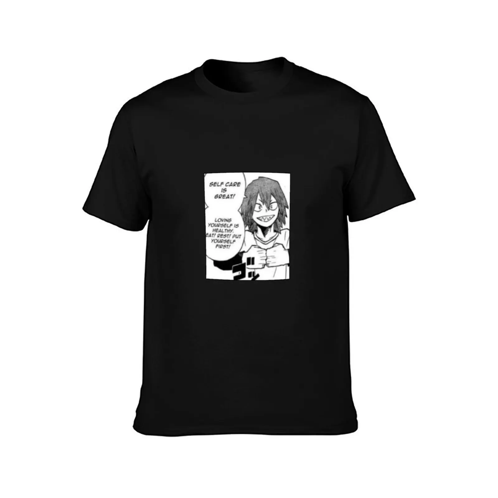 Kirishima Encouragement T-Shirt, Summer Casual Cotton Tee, Oversized Streetwear Tops, Vintage Graphic Print, Unisex Men Women