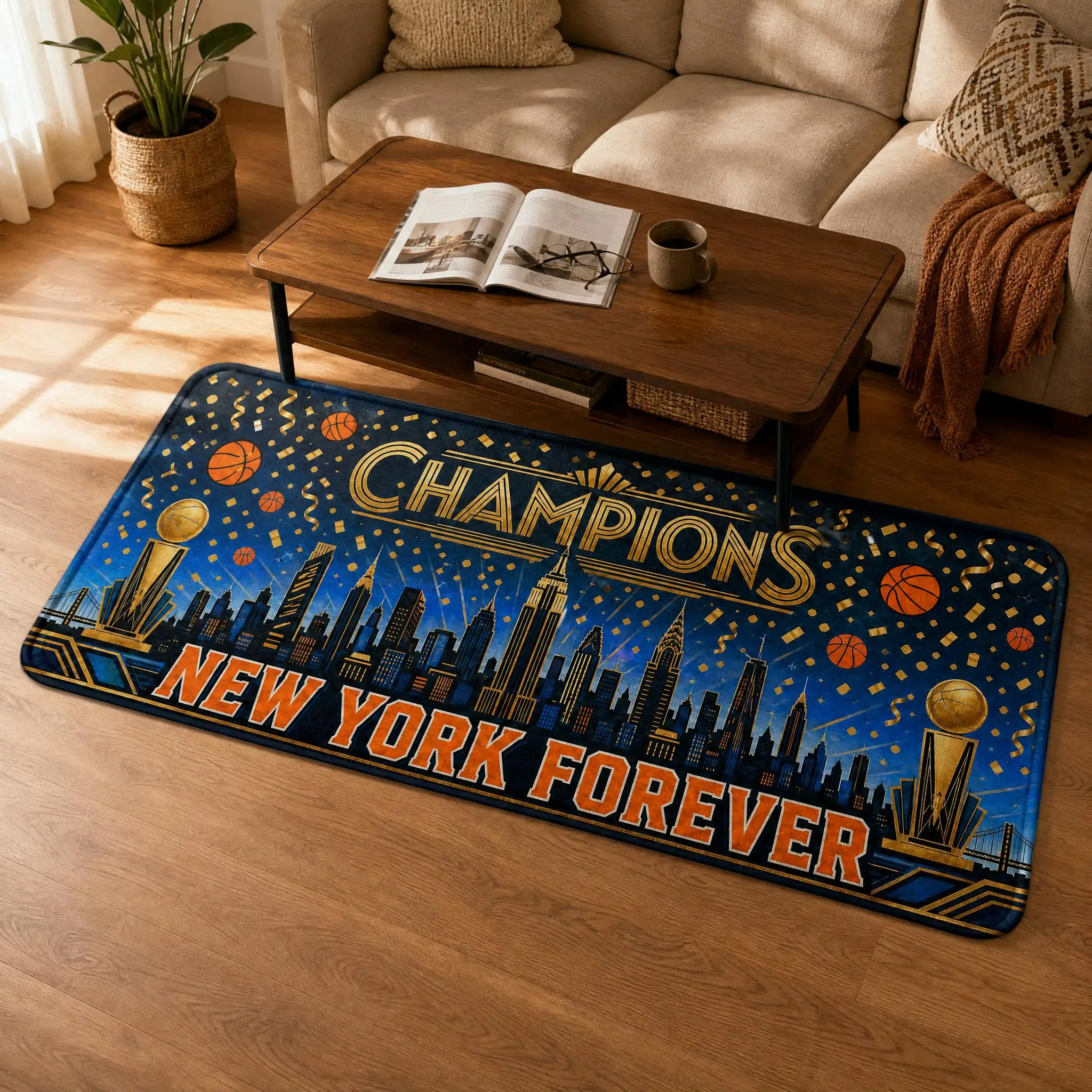 Home Textiles New York - Tapis de sol antidérapant et lavable