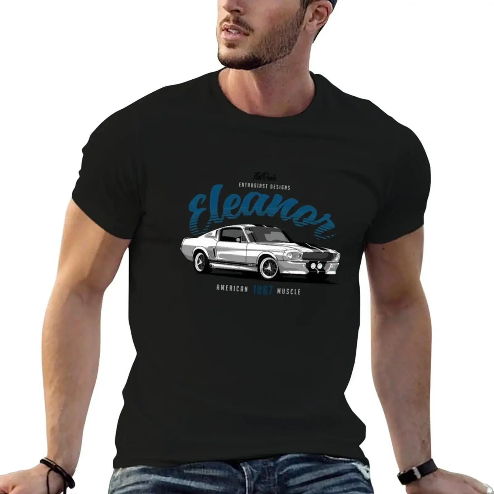 

1967 Mustang Fastback Eleanor T-Shirt graphic tee shirt plus size tops vintage oversized t shirts for men