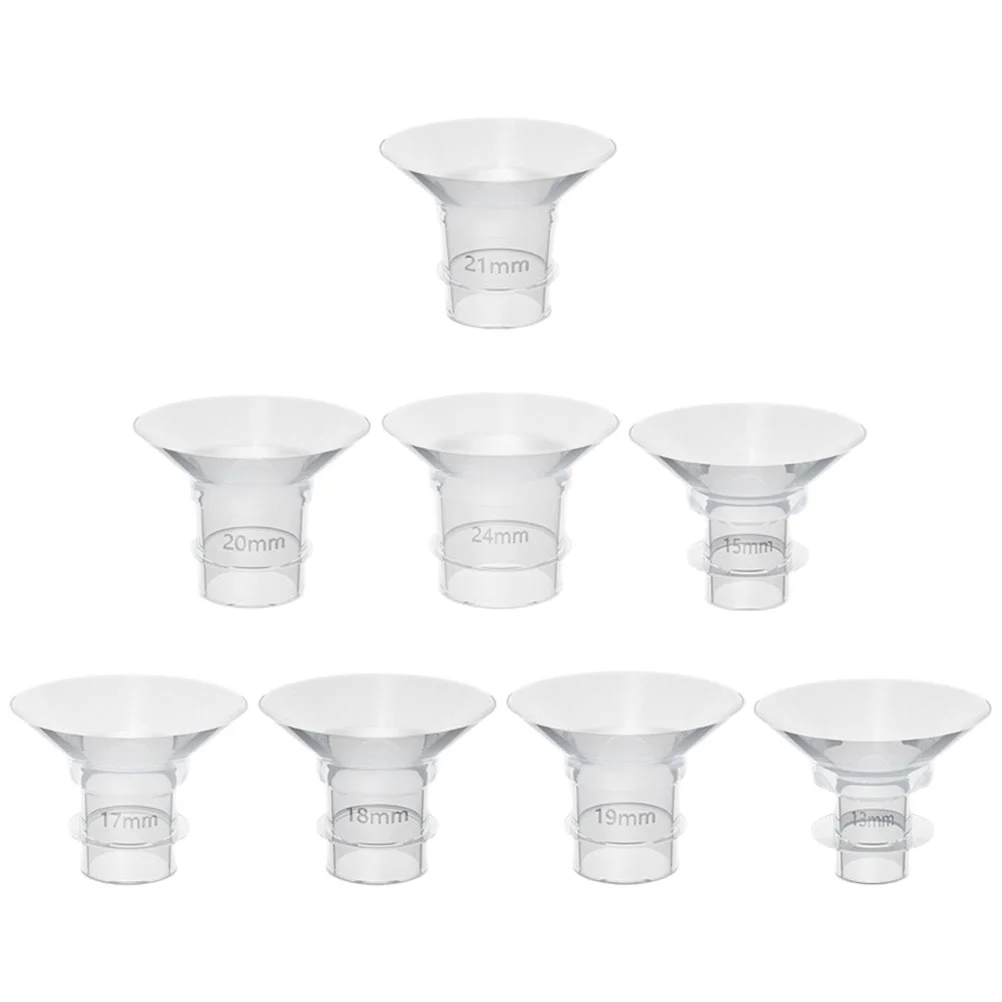 

8 Pcs Hands Free Breast Pump Converter Flange Inserts 21mm 13mm 19mm for Electric Trumpet Diaphragm 20mm 15mm