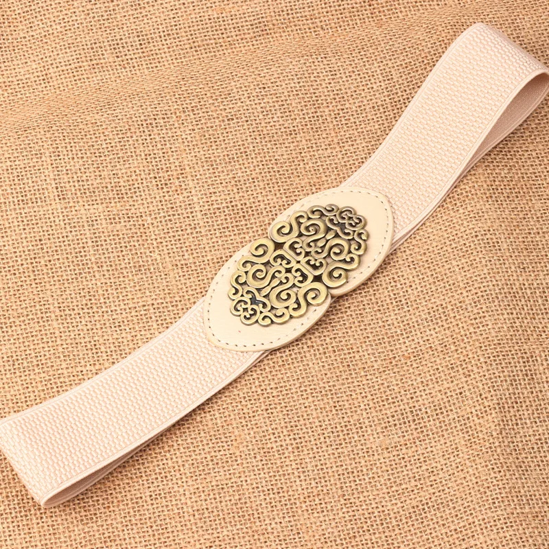 سترة نسائية على الموضة الكورية مزينة بحزام عريض مرن بإبزيم وخصر للنساء