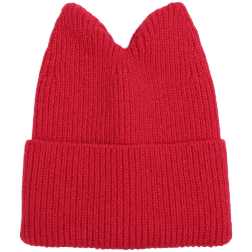 For acrylic Based Knitted For beanie for Kids Featuring Cat Ear Design Winter Warm Headwear with Draft Resistant Knit