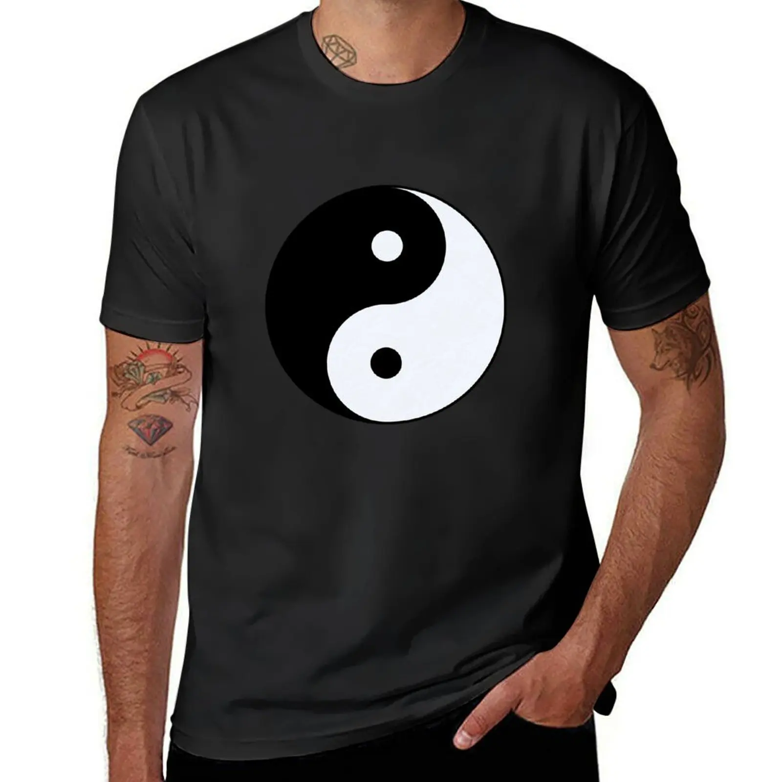 

yin-yang symbol T-Shirt customs design your own plus sizes tops mens t shirts