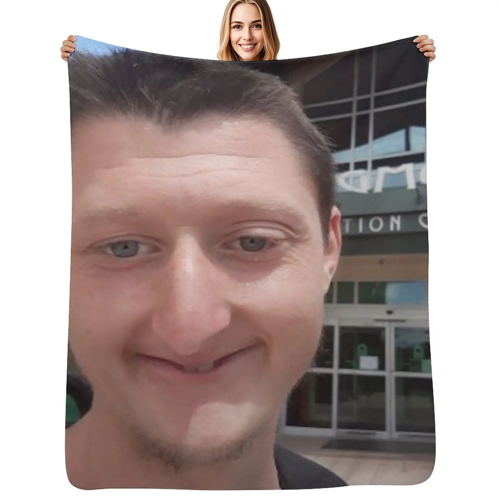 

Daniel Larson selfie Throw Blanket Warm Flannel Blanket for Couch Chair Bedroom
