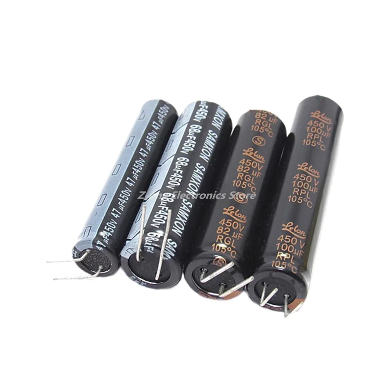 4-10PCS 47uF 450V 3.3UF 4.7UF 6.8UF 10UF 22UF 33UF 39UF 47UF 68UF 82UF 100UF Liquid Crystal Slim New electrolytic capacitor