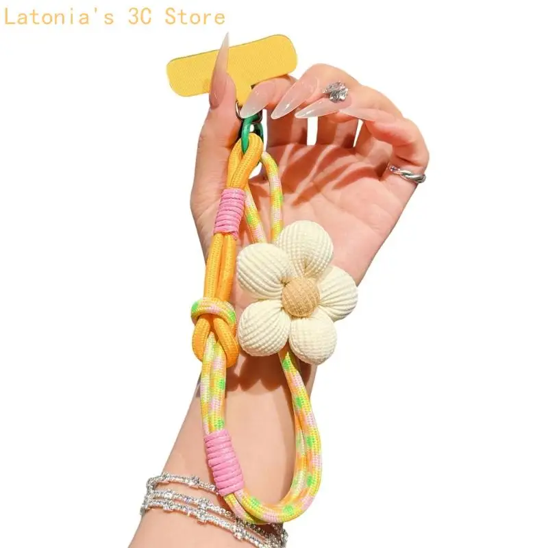 Modisches Blumenmuster, universelles Handy-Handgelenk-Lanyard für Anti-Verlust-Sicherheit – Detail 9