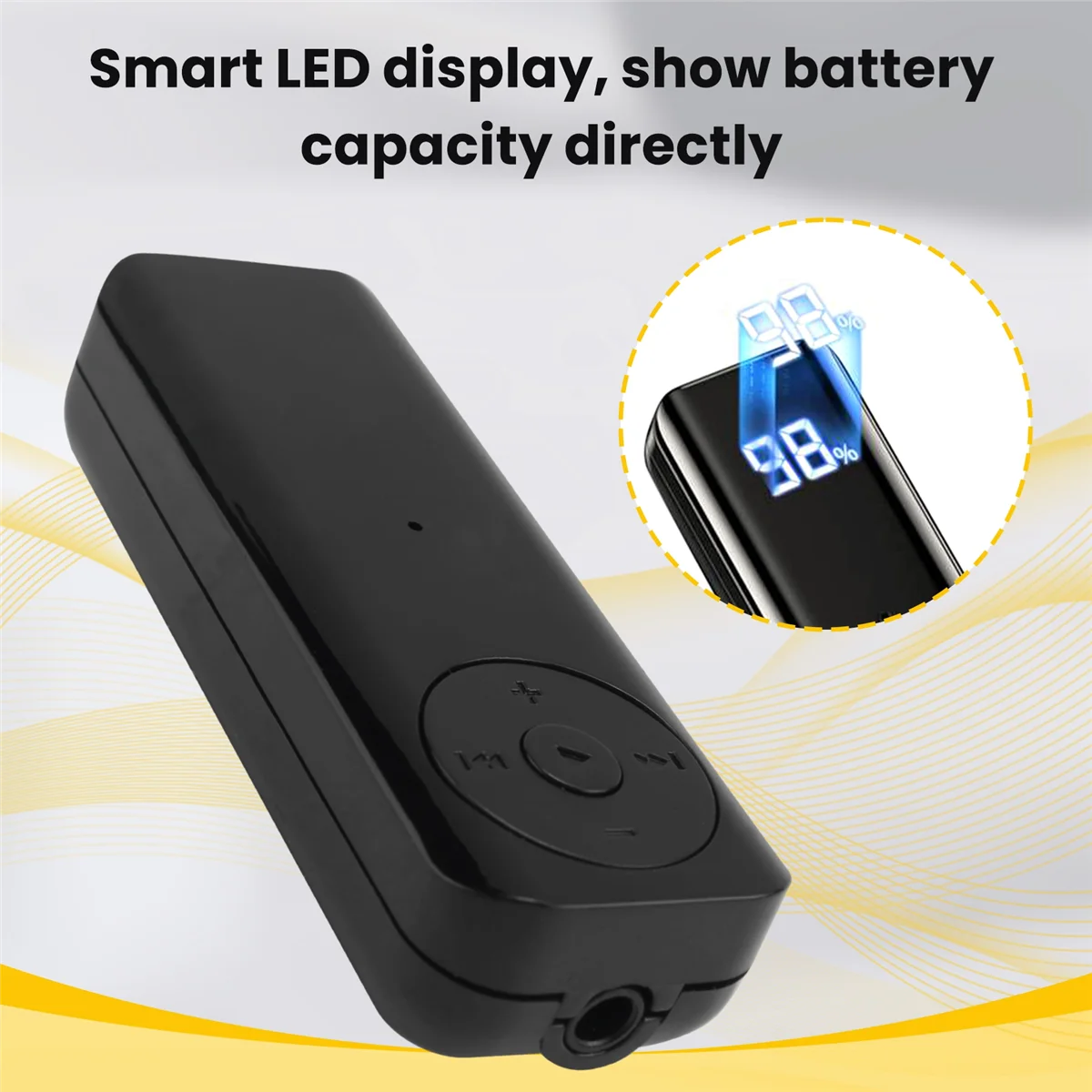 Receptor Popular Bluetooth 5,3, adaptador auxiliar de 3,5mm para auriculares de coche, altavoz, receptor de Audio inalámbrico de música, sin Cable para auriculares