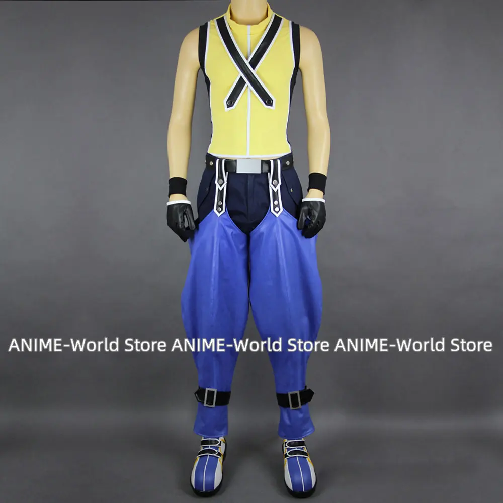 Jogo Kingdom Hearts 2 Riku Cosplay Costume, Custom Made, Conjunto Completo, Qualquer Tamanho