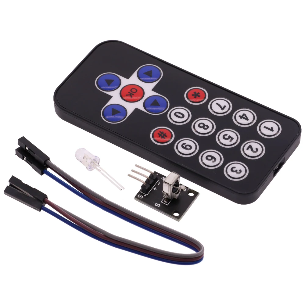1/5/10PCS New Infrared IR Wireless Remote Control Module Kits HX1838 For Arduino Raspberry Pi Wholesale