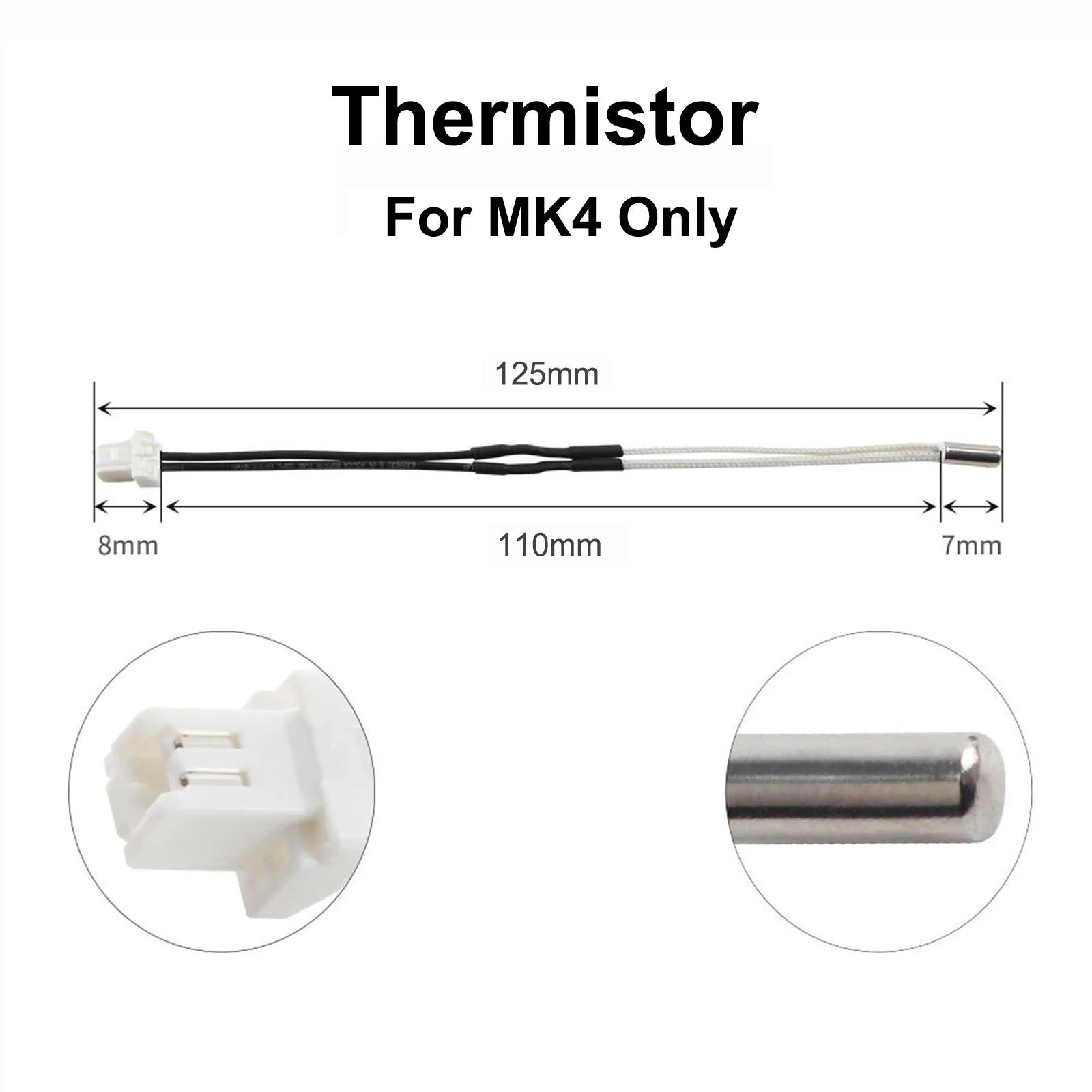 For Prusa MK4 Hotend with Heater Cartridge Heating Block Hardened Steel Nozzle for Prusa M4 / XL Hotend Extruder Parts