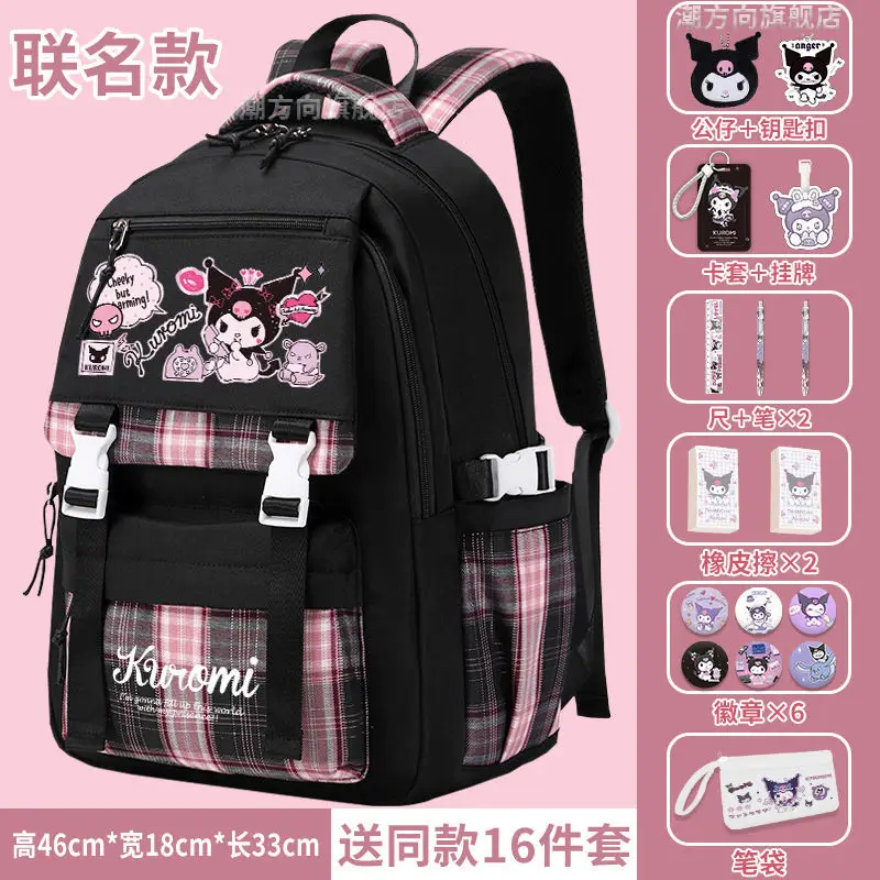 Sanrio-mochila escolar Clow M para estudiantes, protección de la columna vertebral, ligera, dibujos animados, gran capacidad, bonita