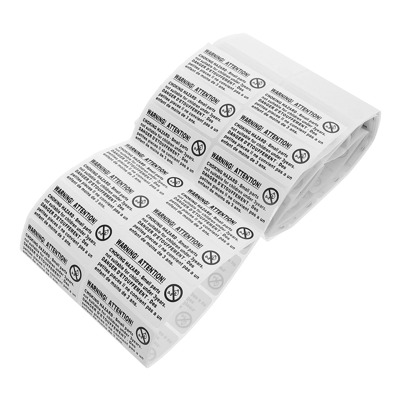 

200Pcs Choke Hazard Warning Stickers Versatile Use Adhesive for Small Parts and Accessories Warning Sticker
