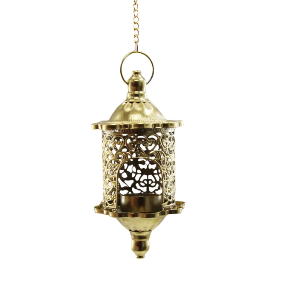 Timeless Moroccan Lantern Birdcage Candle Holder for Indoor Outdoor Candle Lighting with Ornamental Cutout Design