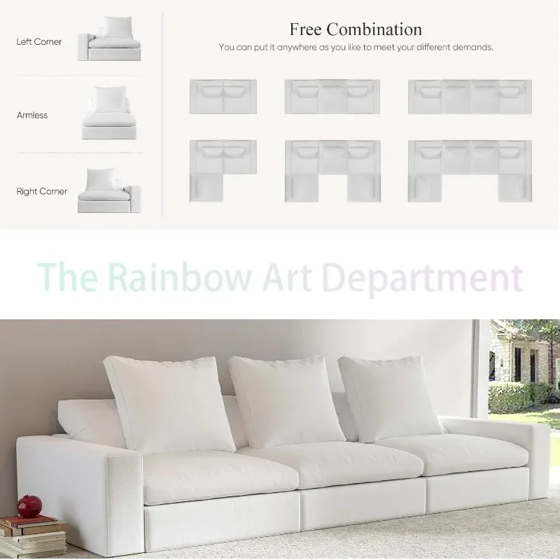 Puffs Cloud Sofas Nordic Floor Modular Sofa Modern Lounge Chair Accent Chairs Children Sleeper Sillones Home Furniture