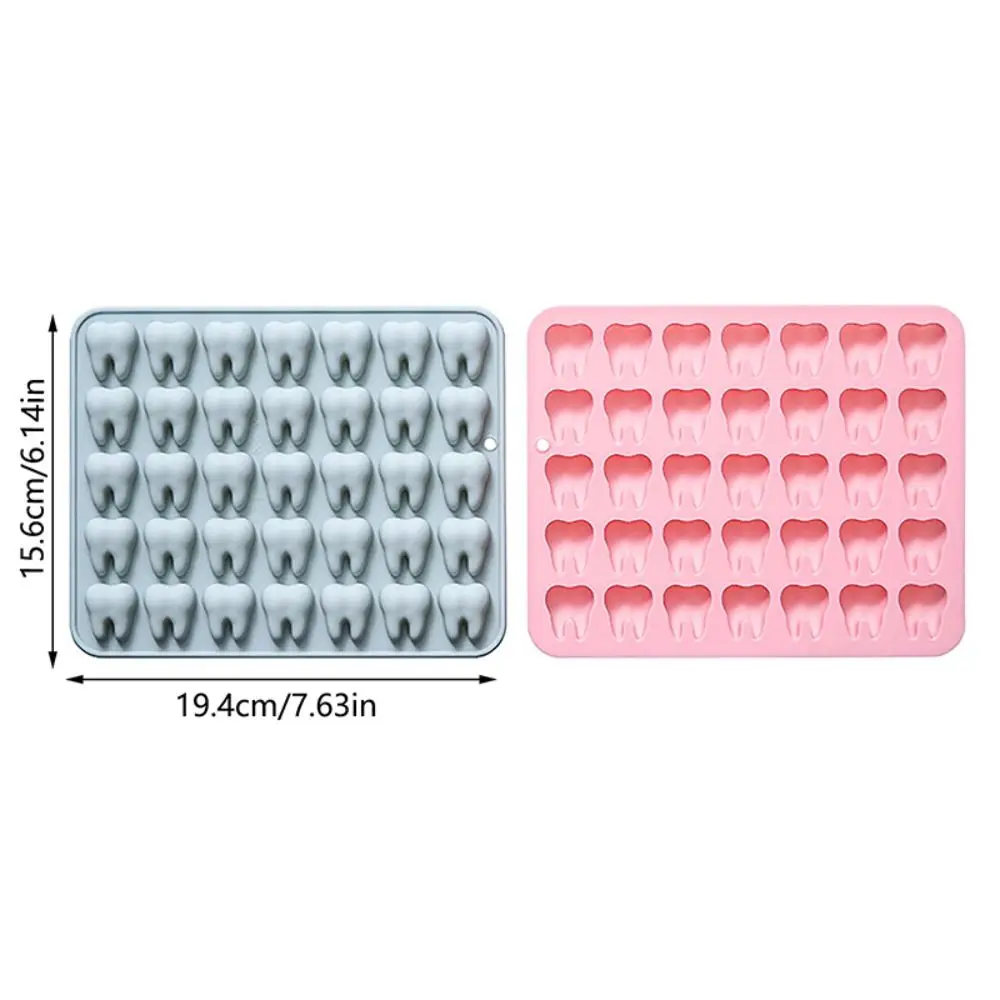 Premium 35-Cavity Mini Tooth Silicone Mold Heat Resistant Flexible 3D Small Molar Molds BPA Free Handmade Silicone Mold