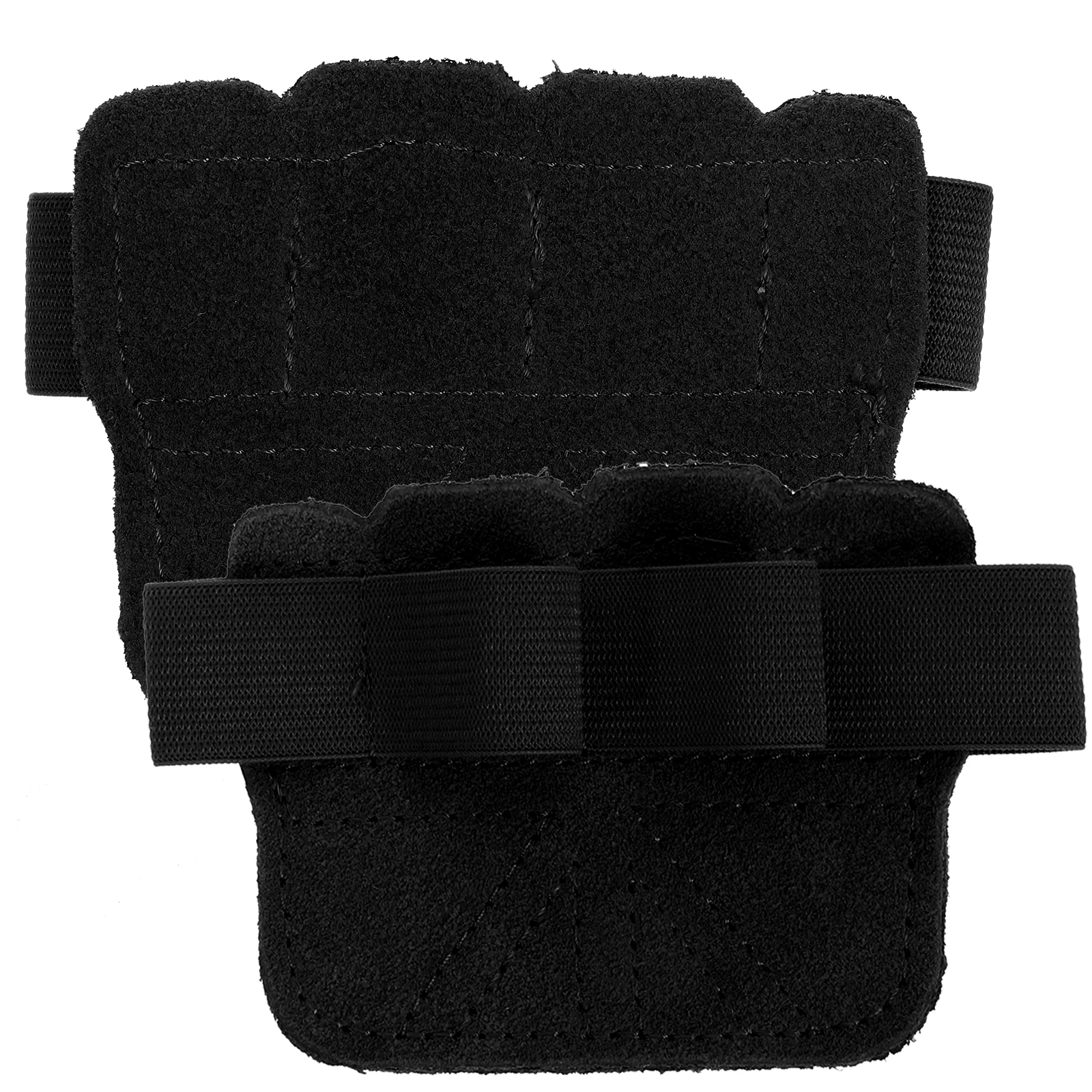 

Four Finger Fitness Gloves Weightlifting Half Finger Gym H Grips Non Slip Lifting Barbell Palm Protectors Pull Up for Men