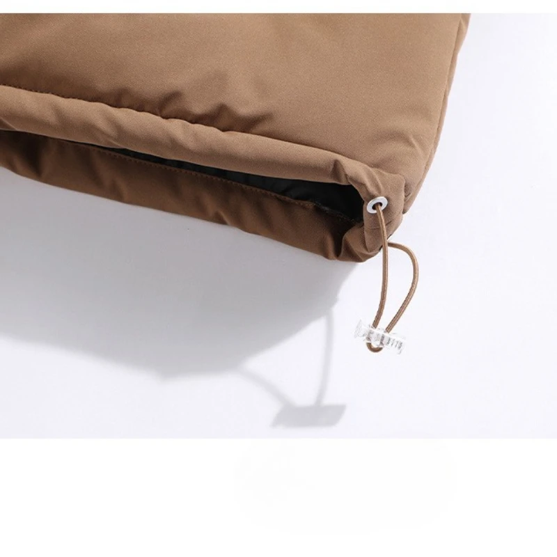 شتاء دافئ بلون سستة سترات للرجال في الهواء الطلق يندبروف ملابس الشارع الشهير الوقوف طوق سميكة الرجال سترات قطنية جديد #6