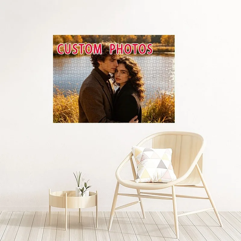 35/300/500/1000pcs Personalized Custom Photo Puzzle Pet Photos Father's Day Back To School Halloween Christmas New Year